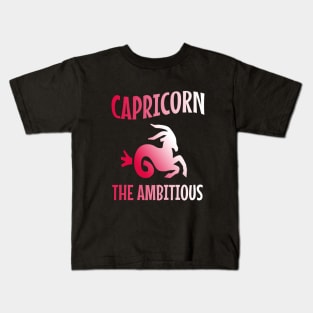 Capricorn the ambitious Kids T-Shirt